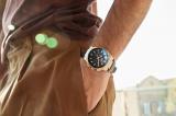 Citizen Axiom SC Black Dial Brown Leather Strap Watch 43mm - CA4583-01E