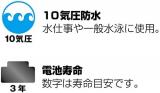 [Citizen kyu-andokyu-] Citizen Q & Q Watch Sport Watches Analog Display 10 ATM Waterproof Black X Orange vr44 – 003 Men's