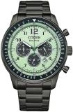 Citizen Chronograph Eco-Drive Green Dial Men's Watch CA4507-84X