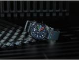Citizen Men's Eco-Drive Star Wars Darth Vader Black Ion Plated Case Watch with Gray Leather Strap, Black Dial (Model: BM7498-00W)