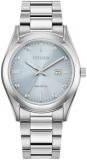 Citizen Eco-Drive Sport Luxury Diamond Blue Dial Stainless Steel Watch 33mm - EW...