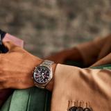 Citizen Eco-Drive Tsuki-yomi A-T Red Dial Super Titanium Bracelet Watch | 43mm | BY1018-55X