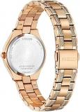 Citizen Ladies' Silhouette Crystal Eco-Drive Watch, 3-Hand Date, Stainless Steel, Spherical Mineral Crystal