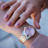 Citizen Eco-Drive Sport Luxury Diamond Pink Dial Two-Tone Watch 33mm - EW2706-58X