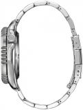 Citizen Men's Promaster Dive Fugu Automatic Silver Stainless Steel Watch, Day/Date, 3 Hand, Blue Dial (Model:NY0136-52L)