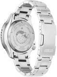 Citizen Men's Promaster Dive Fugu Automatic Silver Stainless Steel Watch, Day/Date, 3 Hand, Blue Dial (Model:NY0136-52L)