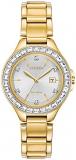 Citizen Ladies' Silhouette Crystal Eco-Drive Watch, 3-Hand Date, Stainless Steel