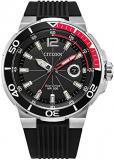 Citizen Men's Eco-Drive Sport Luxury Endeavor 3-Hand Date Stainless Steel Watch, Luminous, 47mm