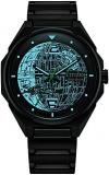 Citizen Men's Eco-Drive Star Wars Death Star Black IP Stainless Steel Watch, 3-Hand, Luminous,41mm (Model: BJ6539-50W)