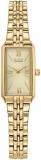 Citizen Ladies' Eco-Drive Classic Dress Corso Stainless Steel Rectangle Watch, 2-Hand, Jewelry Clasp