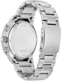 Citizen Men's Eco-Drive Sport Casual Brycen Weekender Chronograph Stainless Steel Watch, 12/24 Hour Time, Date, Luminous Markers, 44mm