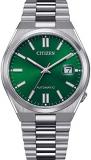 Citizen Herren Analog Automatic Uhr mit Edelstahl ArmbandTsuyosa