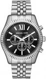 Michael Kors Lexington Men's 45mm Case Size Chronograph Quartz Stainless Steel Band Watch
