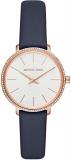 Michael Kors Women's Pyper Watch 32mm Case Size Two Hand Movement Leather Strap