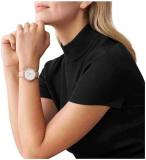 Michael Kors Women's Pyper 32mm Case Size Two Hand Leather Watch