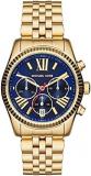 Michael Kors Women's Lexington Gold-Tone Watch MK6206