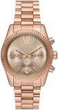 Michael Kors Watch Unisex, Quartz Movement, Analog Display, Gold Gold Strap-MK7217, Gold, Bracelet
