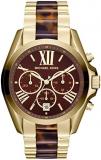 Michael Kors Women's MK5696 - Bradshaw Chronograph Gold/Brown Watch