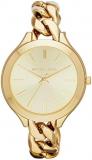Michael Kors Slim Runway Champagne Dial Gold-Tone Ladies Watch MK3222