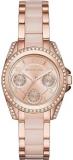 Michael Kors Women's Rose Goldtone and Blush Mini Blair Watch