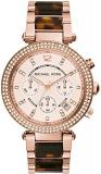 Michael Kors Women's Parker Rose Gold & Tortoise Watch MK5538