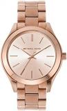 Michael Kors Slim Runway Women's Watch, Stainless Steel Bracelet Watch for Women
