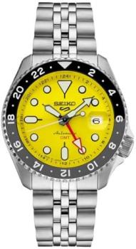 SEIKO SSK017J1,Men Sports,GMT,Mechanical,Automatic,Stainless,Silver Tone,WR,SSK017