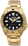 Seiko SRPK18 5 Sports Skx Sports Style Automatic Watch, Made in Japan, Made in Japan, U.S. Special Creation SRPK18, Men's Black x Gold, Sporty