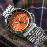 Seiko SSK005K1 SSK005K1 Sports Shop Limited Edition GMT Movement Orange Automatic Hand Winding SKX Sports Style, orange, Bracelet Type