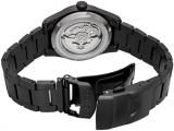 Seiko SRPJ09 5 Sports Field Street Style Automatic Mechanical Wristwatch, Limited Distribution Model, Men's, Made in Japan, Full Black, Bracelet Type
