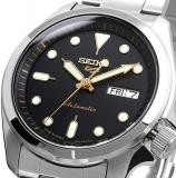 Seiko 5 Sports SRPE57 Automatic Mechanical Wristwatch, Limited Distribution Model, Men's, Made in Japan, Black, Black, Bracelet Type