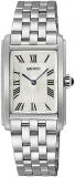 Seiko SWR083 Women's Wristwatch, Rectangle Face, Quartz, Silver, Bracelet Type