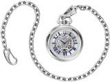 Silver-Tone Dial Stainless Steel Chain Sutton 96A304 Bulova