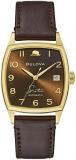Bulova Men's Frank Sinatra 'Young at Heart' Brown Leather Strap and Brown Dial Watch | 33.5mm | 97B198
