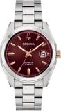 Bulova 98B422 Surveyor Mecha Classic – Men's Watch, Steel, Sapphire Glass, Mechanical, 39 mm, Red, red, Classic