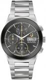 Bulova Men's Modern Millenia Chronograph 6-Hand Quartz Stainless Steel Watch, Day/Date, Edge to Edge Crystal, 41mm