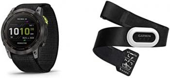 Garmin Enduro 2 – Ultraperformance Watch, Long-Lasting GPS Battery Life, Solar Charging, Preloaded Maps & HRM-Pro Plus, Premium Chest Strap Heart Rate Monitor, Captures Running Dynamics