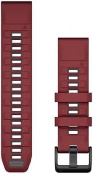 Garmin QuickFit, 22mm Marsala/Graphite Silicone Band
