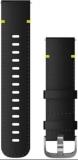 Garmin Quick Release Bands (20 mm), Black Leather with Silver Hardware