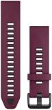 Garmin QuickFit, 20mm Merlot/Graphite Silicone Band