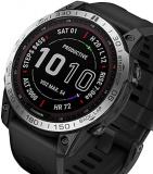 Stainless Steel Bezel Ring Compatiable with Garmin Fenix 7 Watch, Bezel Ring Adhesive Cover Anti Scratch & Collision Protector for Garmin Watch Accessory (Silver - Not for 7S/7X))