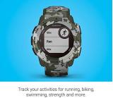 Garmin Instinct Solar, Rugged Outdoor Smartwatch with Solar Charging Capabilities, Built-in Sports Apps and Health Monitoring, Lichen Camo (Renewed)