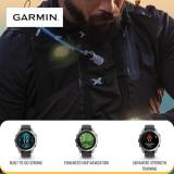 Garmin Fenix E 47mm GPS Smartwatch with 1.3-Inch AMOLED Display (Slate Gray Steel and Black) Bundle with Waterproof Hard Case (Black) and Focus Camera Charger Stand (3 Items)