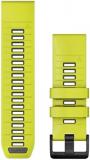 Garmin QuickFit, 26mm AmpYellow/Graphite Silicone Band