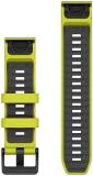 Garmin QuickFit, 22mm AmpYellow/Graphite Silicone Band