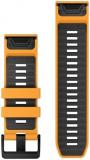 Garmin QuickFit, 26mm SparkOrange/Graphite Silicone Band