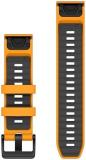 Garmin QuickFit, 22mm SparkOrange/GraphiteSilicone Band