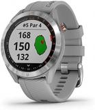 Garmin Approach S40, Stylish GPS Golf Smartwatch, Lightweight With Touchscreen Display, Gray/Stainless Steel