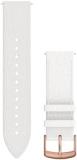 Garmin Quick Release Band, 20mm, White Italian Leather with 18K Rose Gold PVD Hardware
