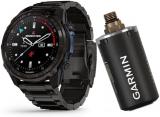 Garmin Descent Mk3i – 51 mm, Carbon Gray DLC Titanium Watch with DLC Titanium Band and T2 Transceiver